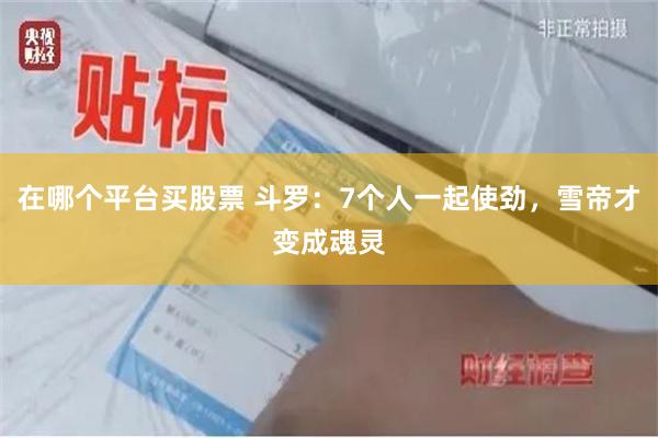 在哪个平台买股票 斗罗：7个人一起使劲，雪帝才变成魂灵