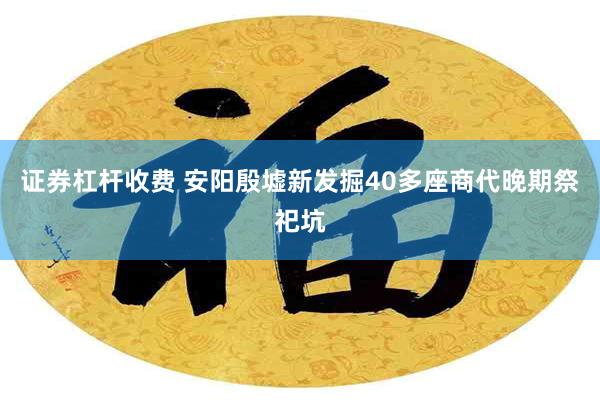 证券杠杆收费 安阳殷墟新发掘40多座商代晚期祭祀坑